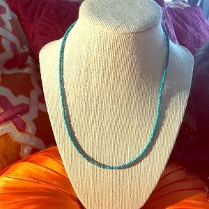 Petite 18 inch turquoise necklace